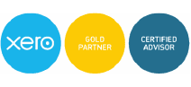 Logos for Xero gold partners and certified advisors