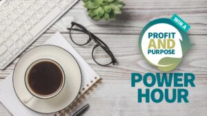 Profit AND Purpose Power Hour from Harland Accountants - Apply for a free 1:1 finance and marketing strategy session for purpose-led SME