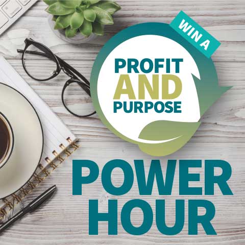 Profit AND Purpose Power Hour from Harland Accountants - Apply for a free 1:1 finance and marketing strategy session for purpose-led SME