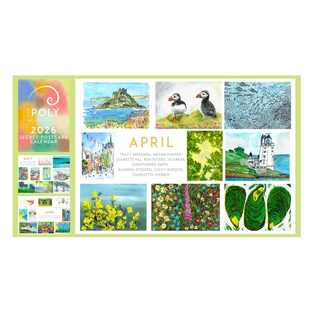 Megan Hunter's Puffin's as seen in The Poly's calendar