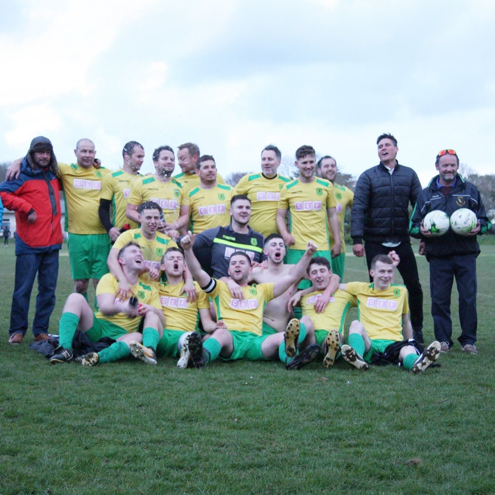 Samuel Trevena, Chartered Accountant at Harland Accountants based in Falmouth and Helston, playing football for Praze FC
