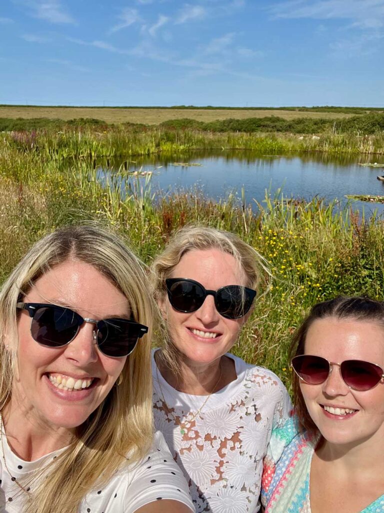 Purpose-led businesses at B Local Cornwall's Purpose on a Plate gathering - Deborah Edwards, Sophie Clinton and Zoe Dodd attend from Harland Accountants