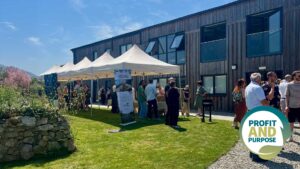 Harland Accountants team at B Local Cornwall's Purpose on a Plate event